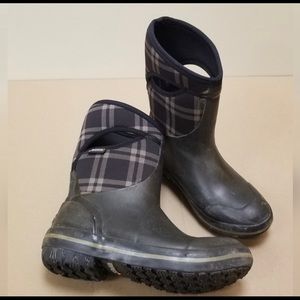 BOGS Size 9 ‘Plimsoll Plaid' Mid Waterproof Snow Boot / Rainboot